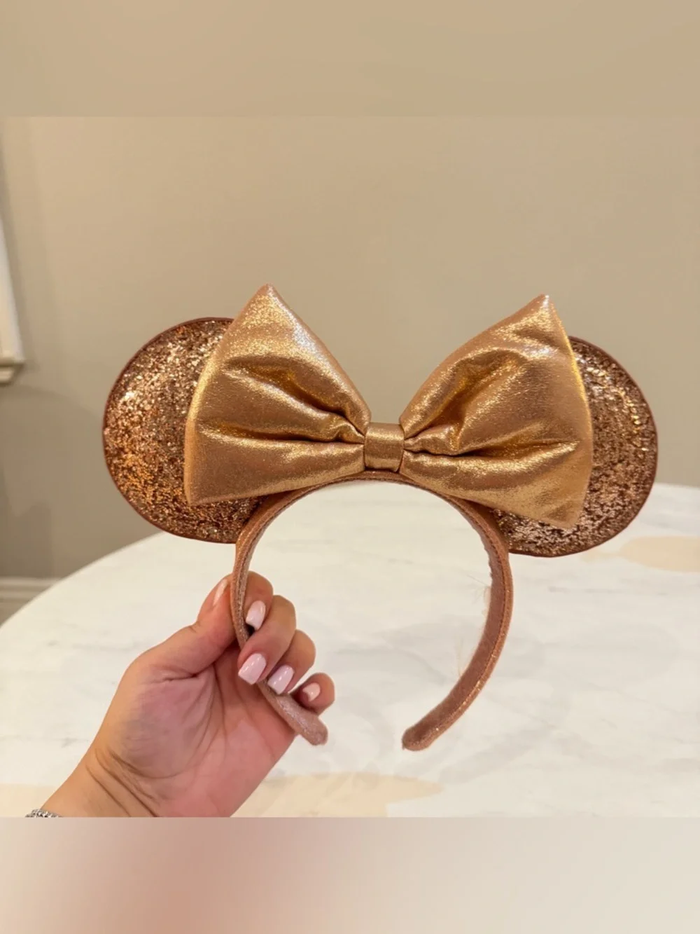 NEW Disney Minnie Ears Headband - Briar Rose Gold